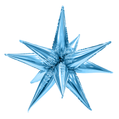Шар Звезда, Составная, Холодно-голубой / Cold Blue (в упаковке)