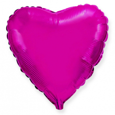 Шар Сердце, Лиловый / Purple (в упаковке)