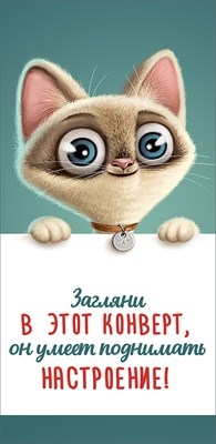 Конверт для денег "Загляни в этот конверт, он умеет поднимать настроение"   