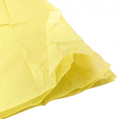 Бумага упаковочная тишью Желтый / листы