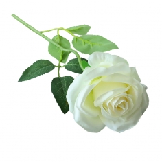 Роза искусственная, Белая